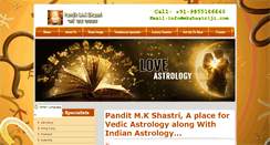 Desktop Screenshot of mkshastriji.com